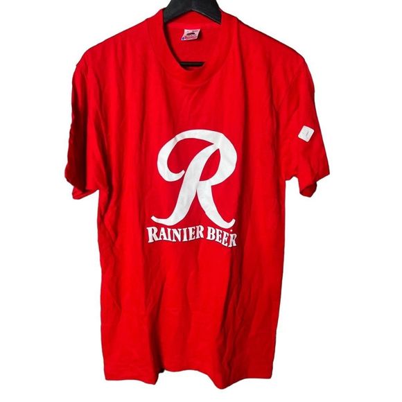 VTG Rainier B**r T Shirt USA Large - Picture 1 of 4